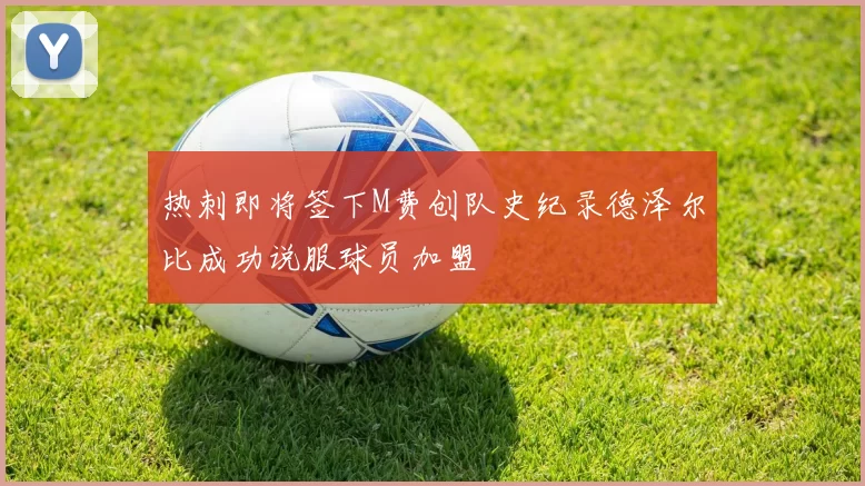热刺即将签下M费创队史纪录德泽尔比成功说服球员加盟